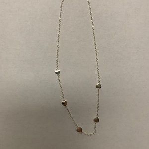 Silver Hearts Necklace